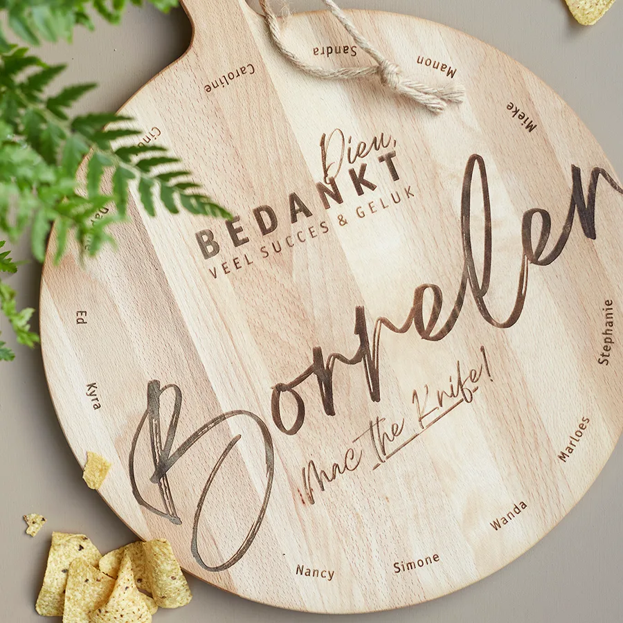 Borrelplank afscheid collega - Afbeelding 3