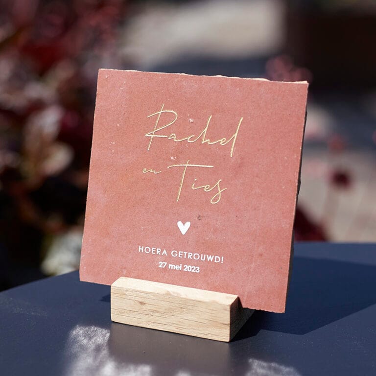 Trouwtegel Handgeschreven